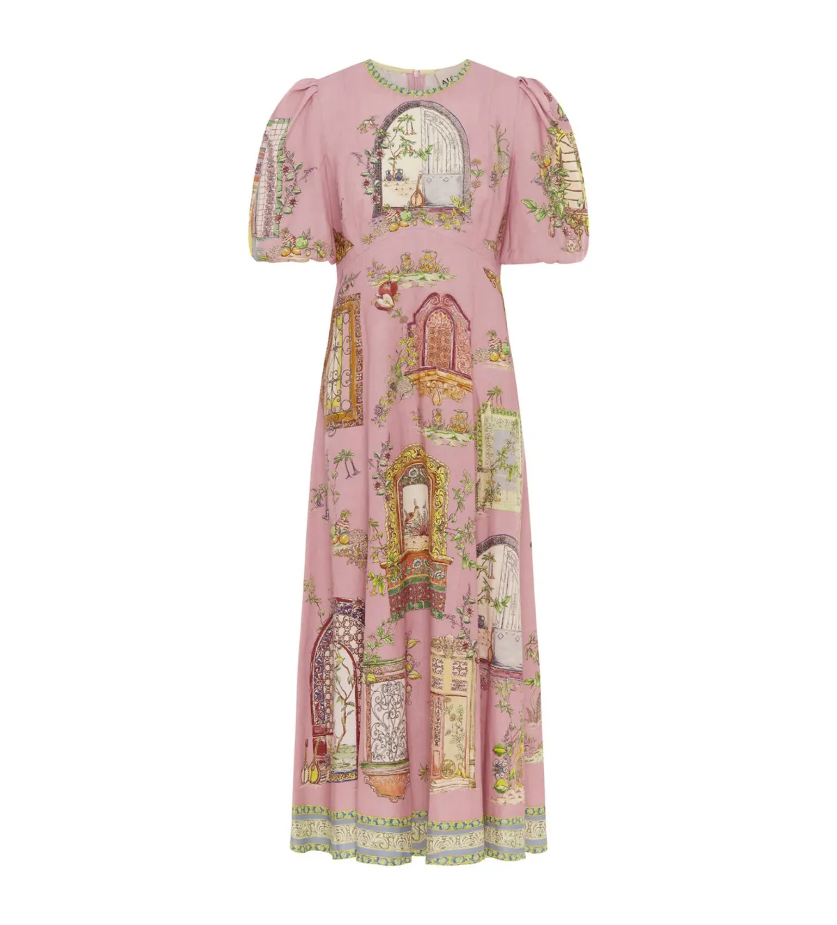 Alémais Monte Midi Dress Pink Size 16 - Image 3