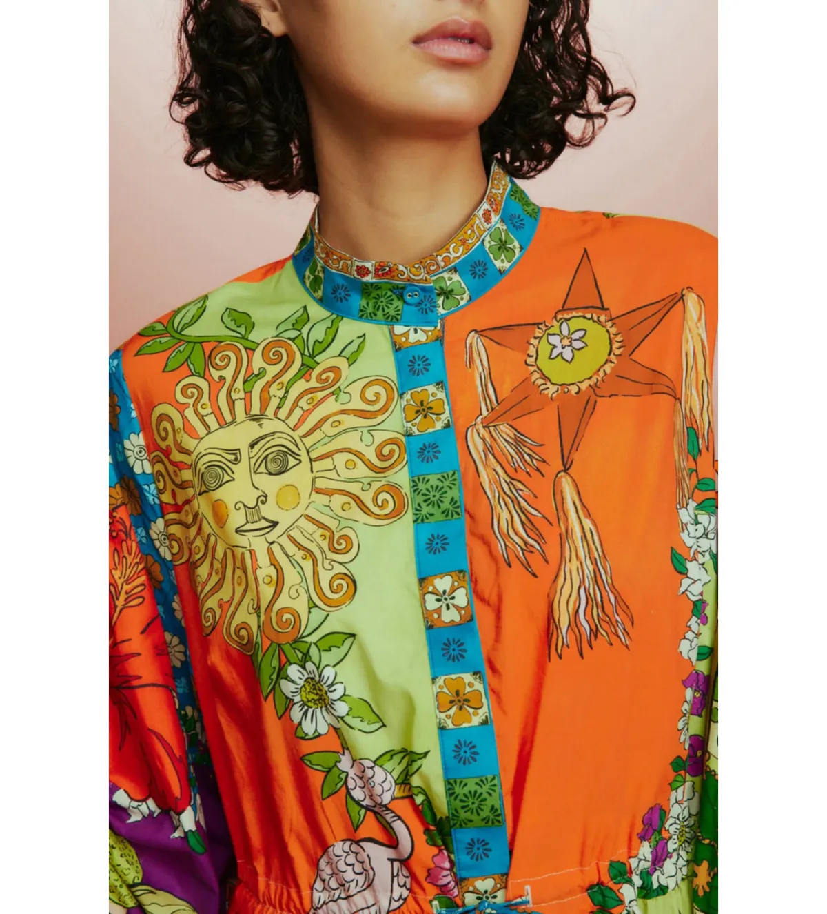 Alémais Tiger Shirtdress Multi Size 12 - Image 2