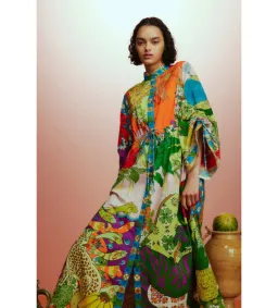 Alémais Tiger Shirtdress Multi Size 14 for rent on The Volte - image 1