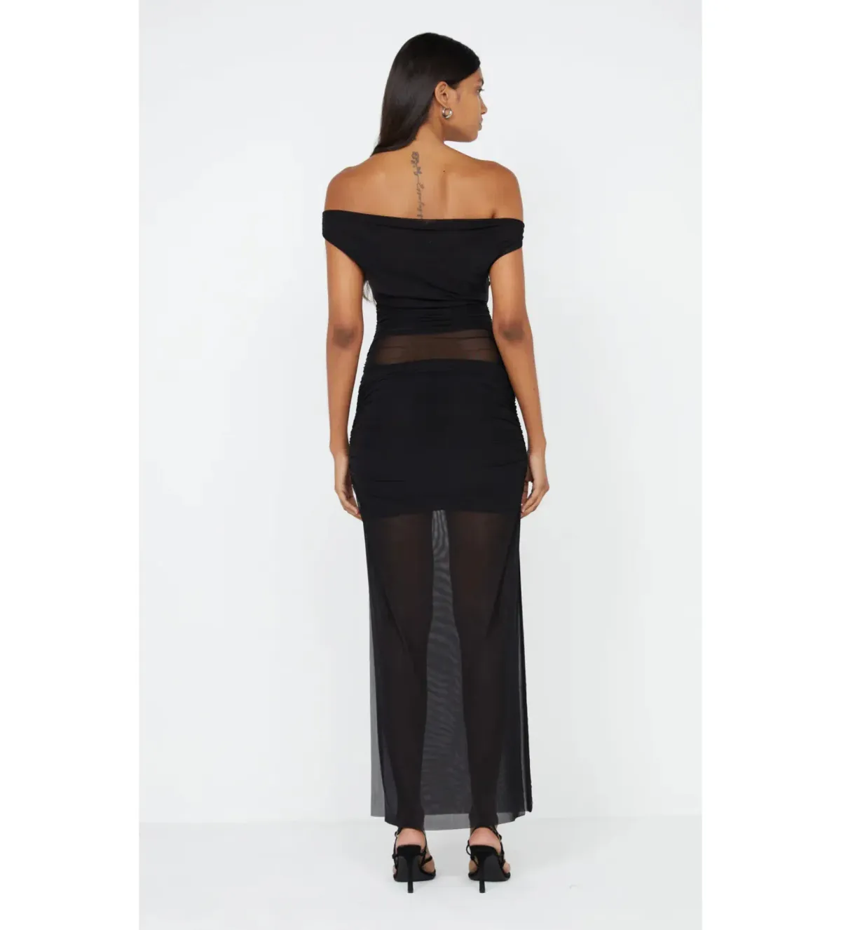 Bec & Bridge Pia Off The Shoulder Dress Black Size AU 6 - Image 2