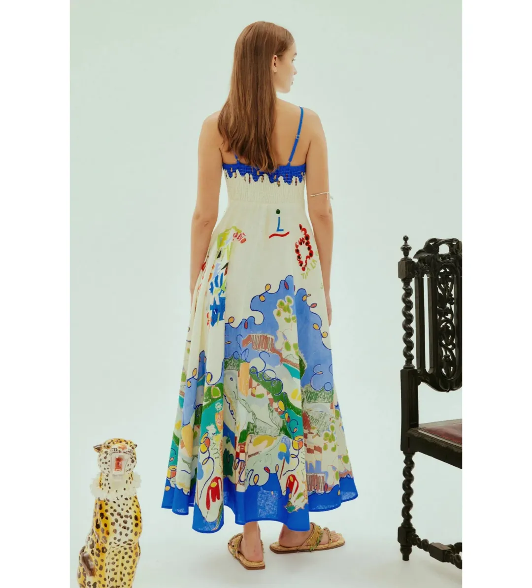 Alemais Nadia Sundress Multi Size AU 8 for rent on The Volte - main image