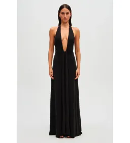 Misha Jennifer Cupro Dress Black Size 6 for rent on The Volte - image 1