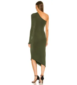 Lovers + Friends Sienne Midi Dress Green Size AU 10 for rent on The Volte - image 3
