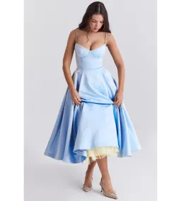 House of CB Mademoiselle Tulle Midi Dress Cinderella Blue Size M / AU 10 for rent on The Volte - image 2