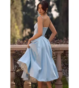 House of CB Mademoiselle Tulle Midi Dress Cinderella Blue Size M / AU 10 for rent on The Volte - image 4