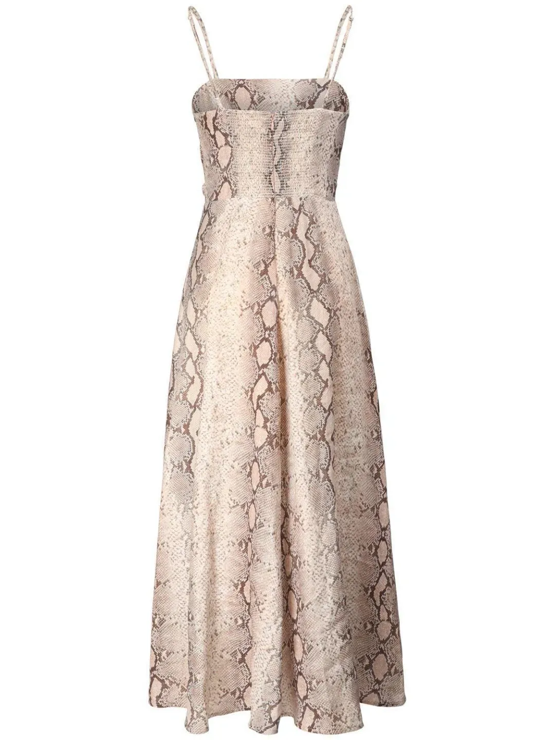 Zimmermann Bellitude Python Cut Out Midi Dress Animal Print Size 1 / AU 10 for rent on The Volte - main image