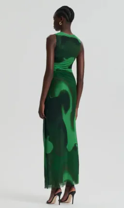 Scanlan Theodore Italian Watercolour Print Dress Safari Size 6 for rent on The Volte - image 3