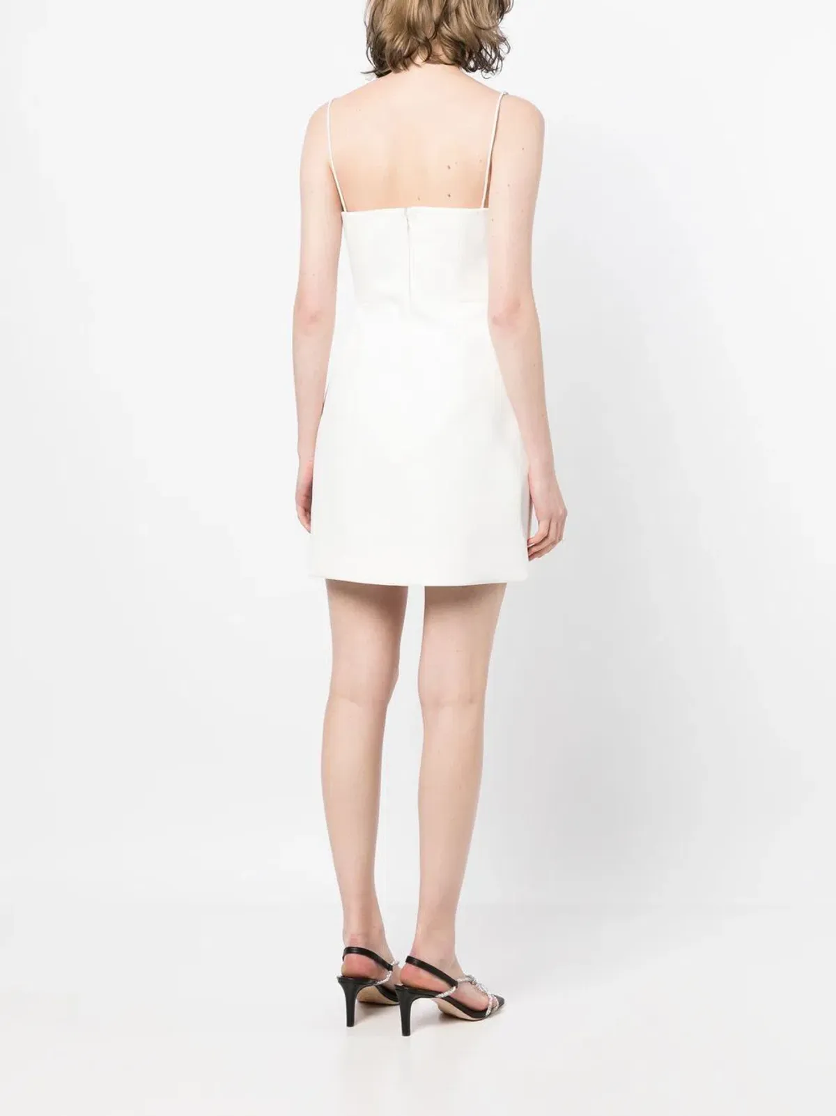 Rachel Gilbert Bodie Cut Out Sleeveless Cocktail Mini Dress White Size 10 - Image 3