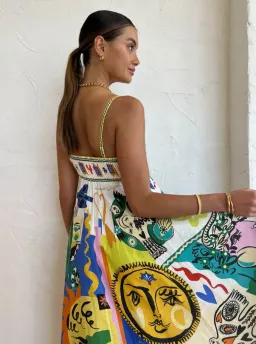 Alemais Soleil Sundress Multi Size 8 for rent on The Volte - image 3