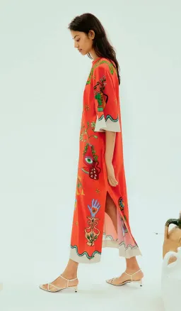Alemais Rose Midi Tee Dress Print Size 10 for rent on The Volte - image 2