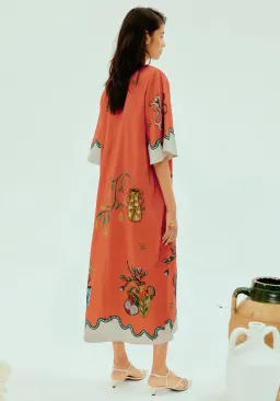 Alemais Rose Midi Tee Dress Print Size 10 for rent on The Volte - image 3