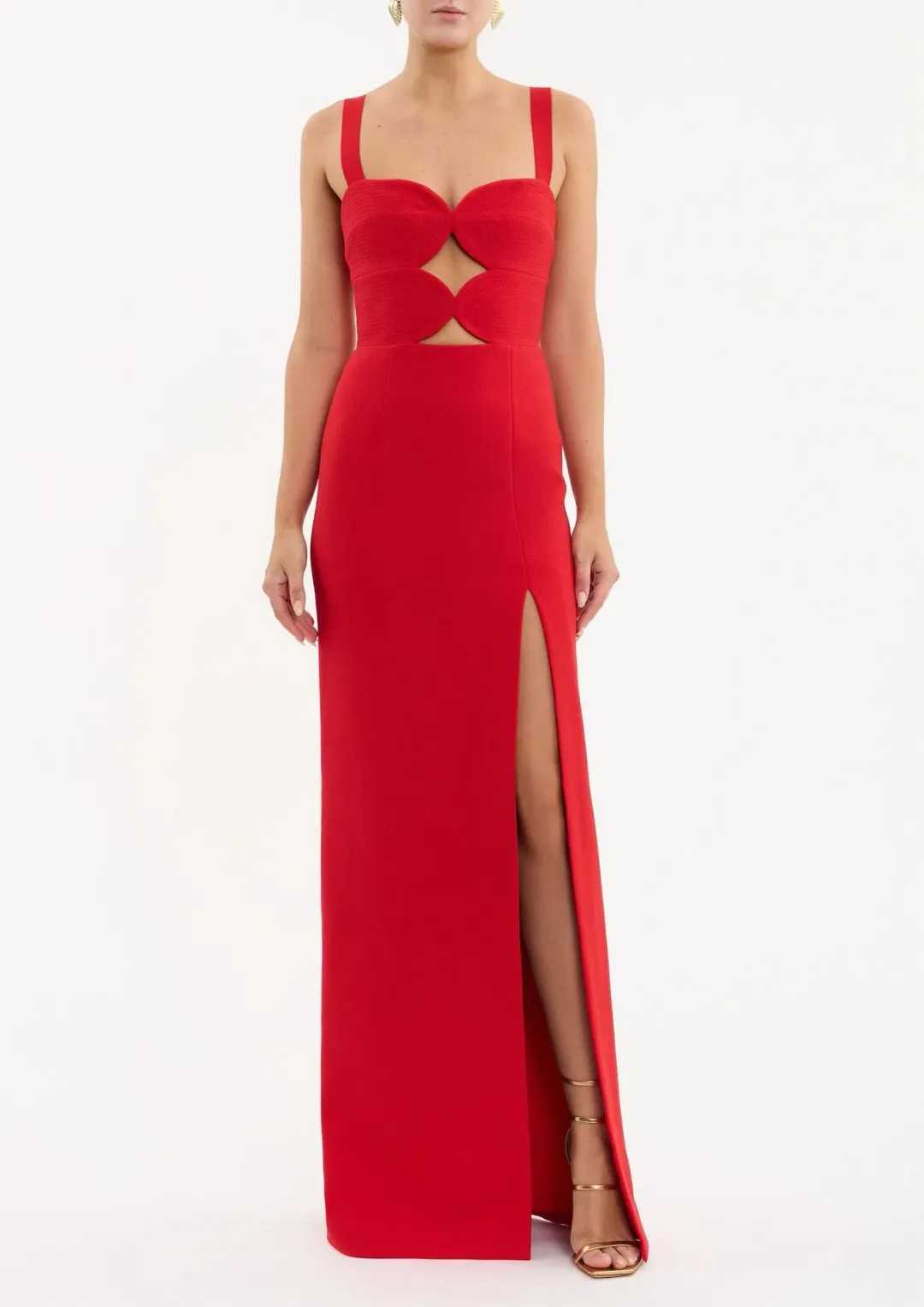 Rebecca Vallance Karina Gown in Red Size 6 for rent on The Volte - main image