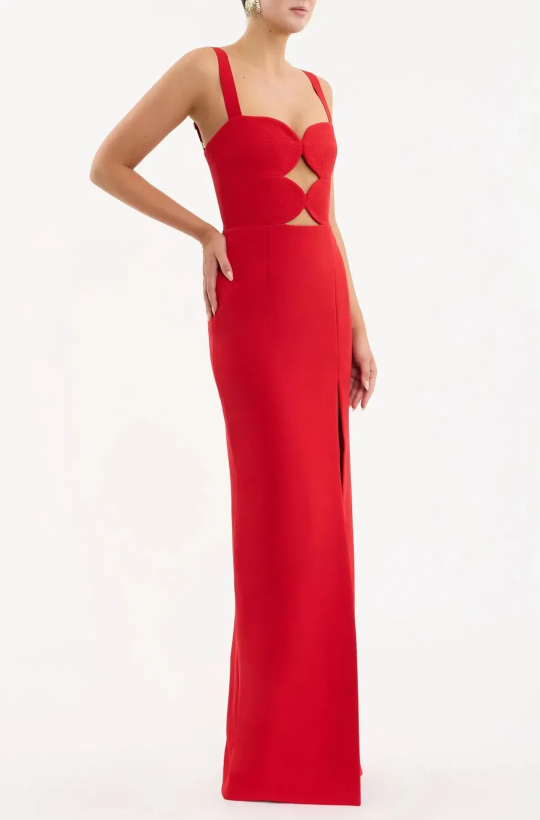 Rebecca Vallance Karina Gown in Red Size 6 for rent on The Volte - main image