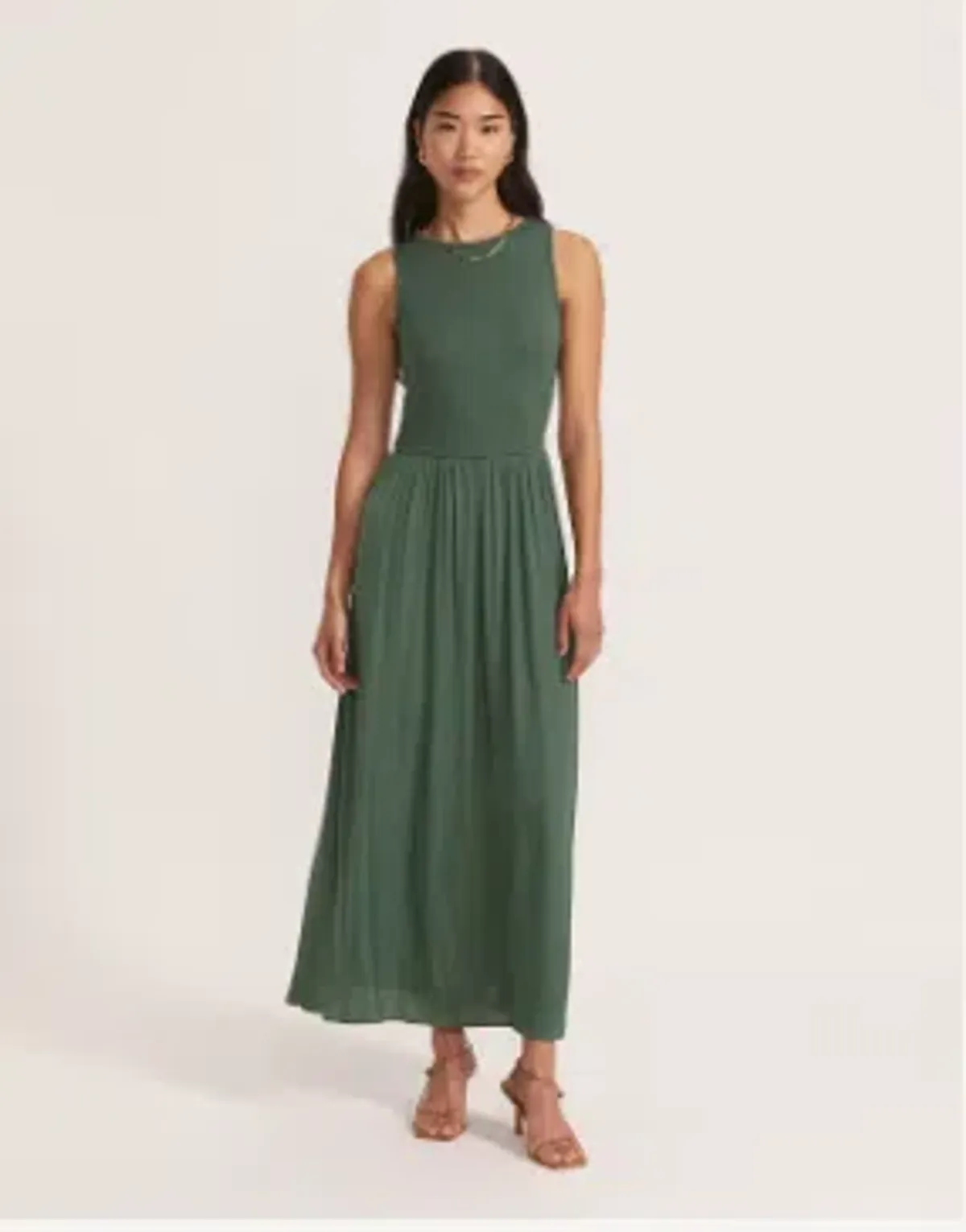 Saba Lillian Mixed Media Maxi Dress for rent on The Volte - main image