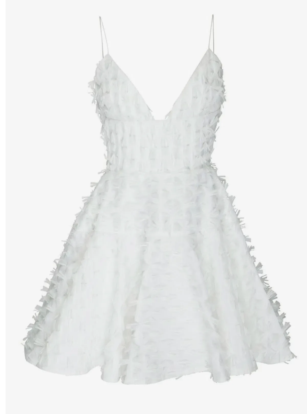 Alex Perry Reese Mini Dress White Size 6 for rent on The Volte - main image