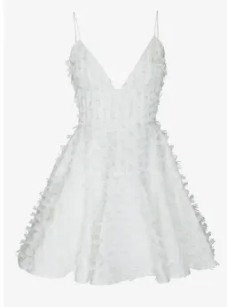 Alex Perry Reese Mini Dress White Size 6 for rent on The Volte - image 1