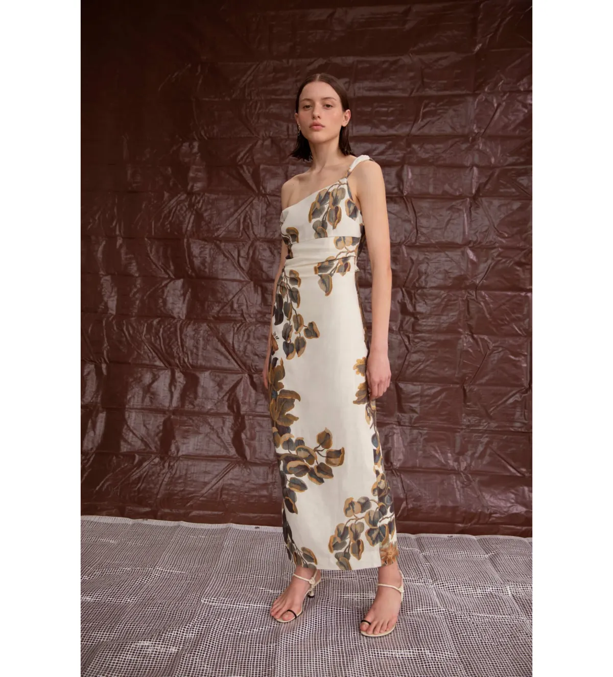 Sir The Label Evalita Twist Midi Dress Pine Valley Size 10 - Image 4