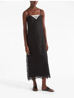 Prada Lace Midi Dress Black Size 36 / AU 4 for rent on The Volte - image 4