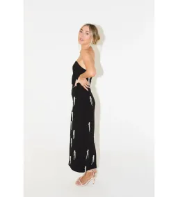 Odd Muse The Ultimate Muse Embellished Midi Dress Black Size AU 12 for rent on The Volte - image 4