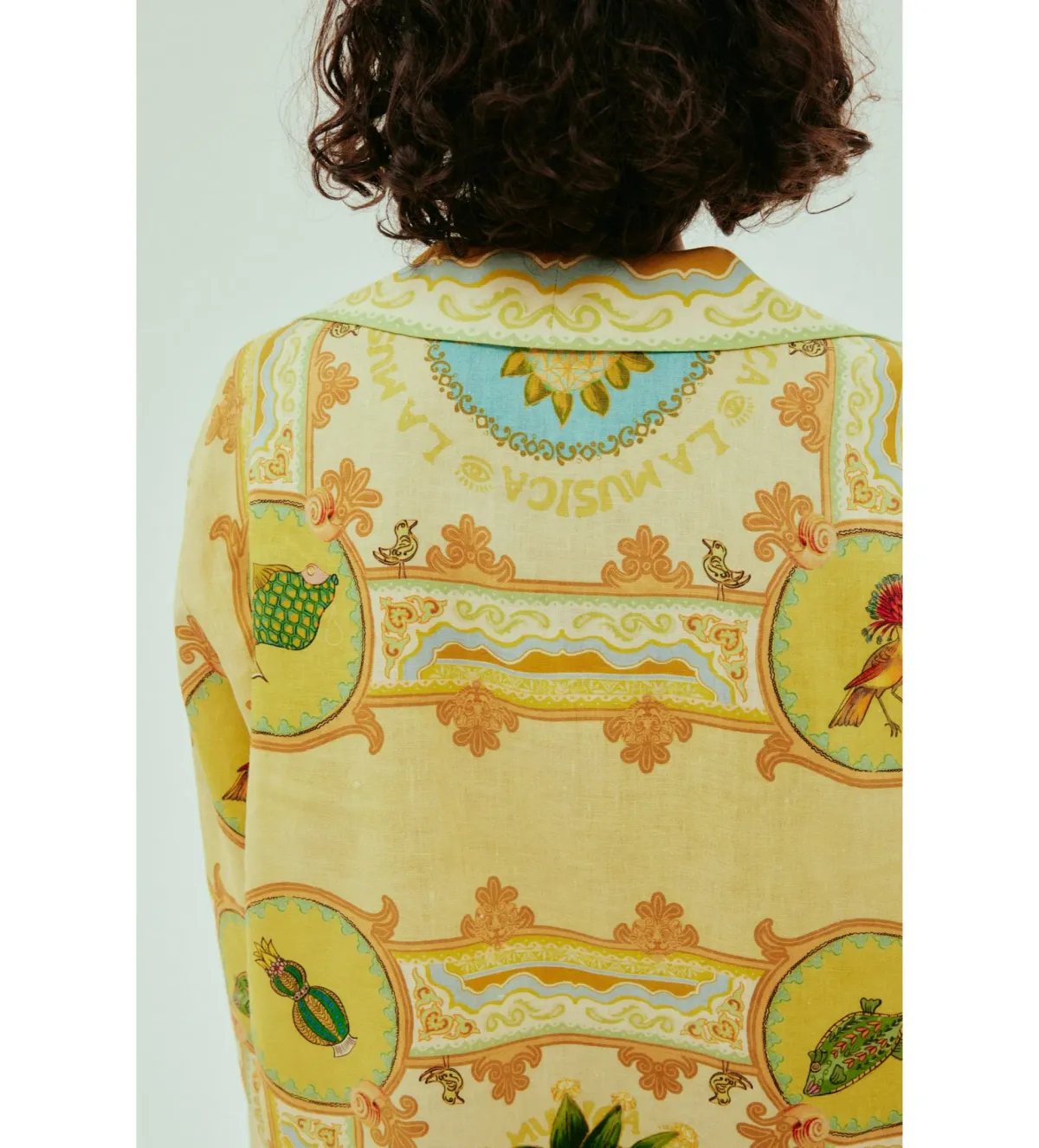 Alémais La Musica Tunic Dress Yellow Print Size AU 14 - Image 2