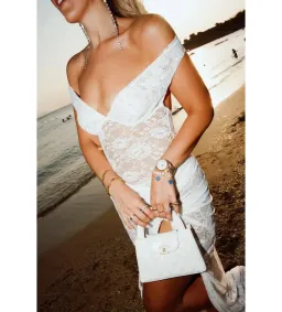 Natalie Rolt Aubrey Dress White Size AU 8 for rent on The Volte - image 4