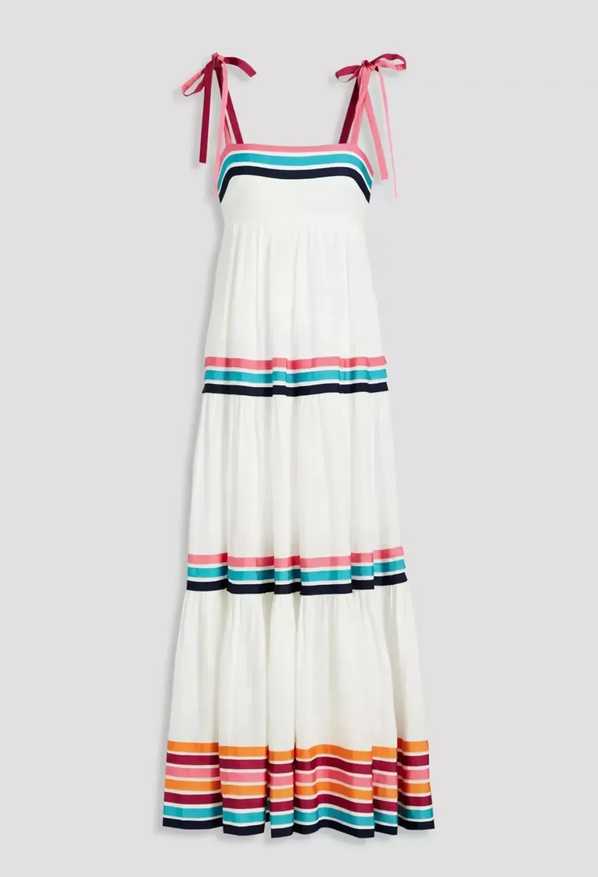 Zimmermann Lulu Tiered Ribbon Dress Stripe Size 0 / AU 8 - Image 3