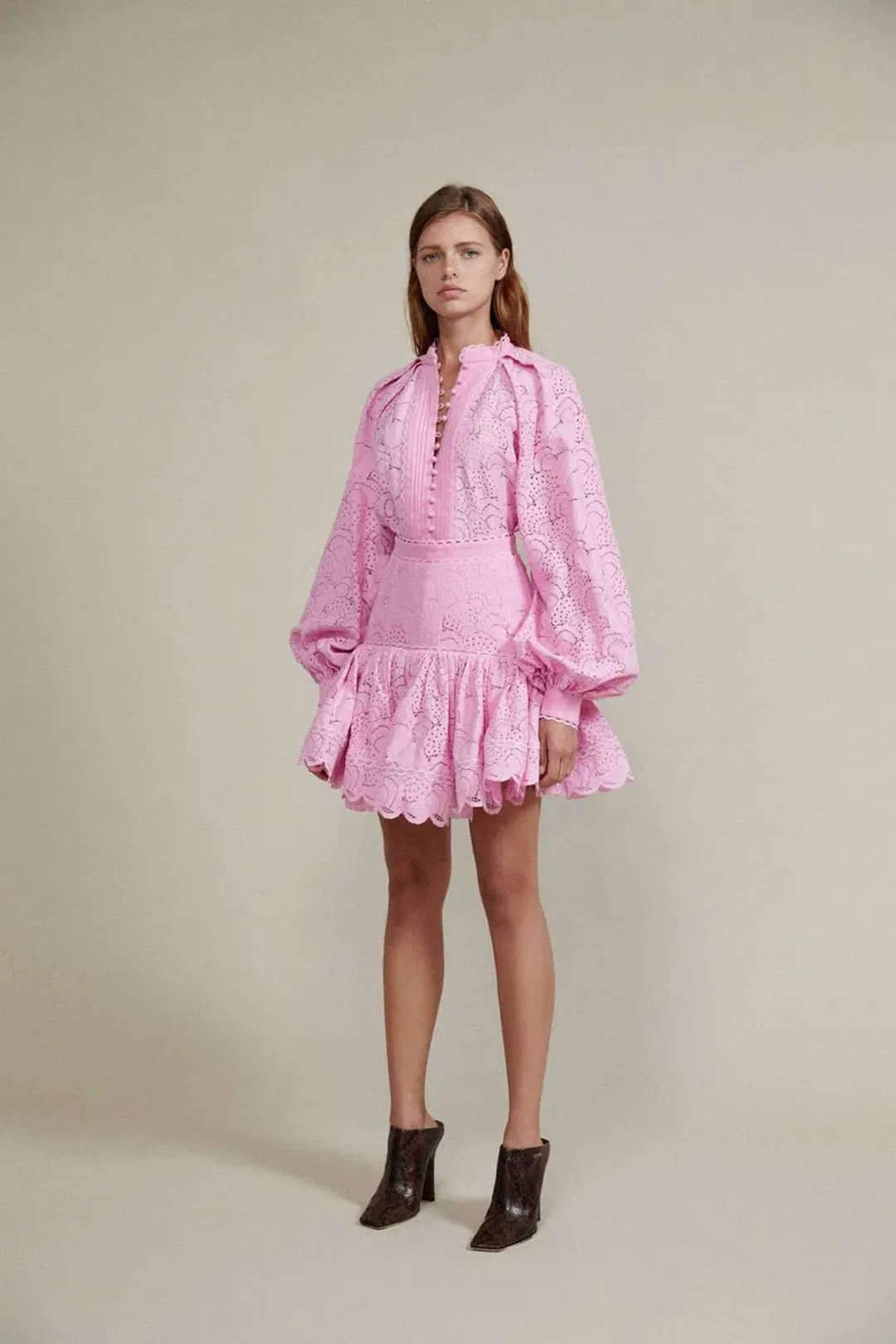 The Acler Cookes Skirt in Taffy Pink Size 6 for rent on The Volte - main image