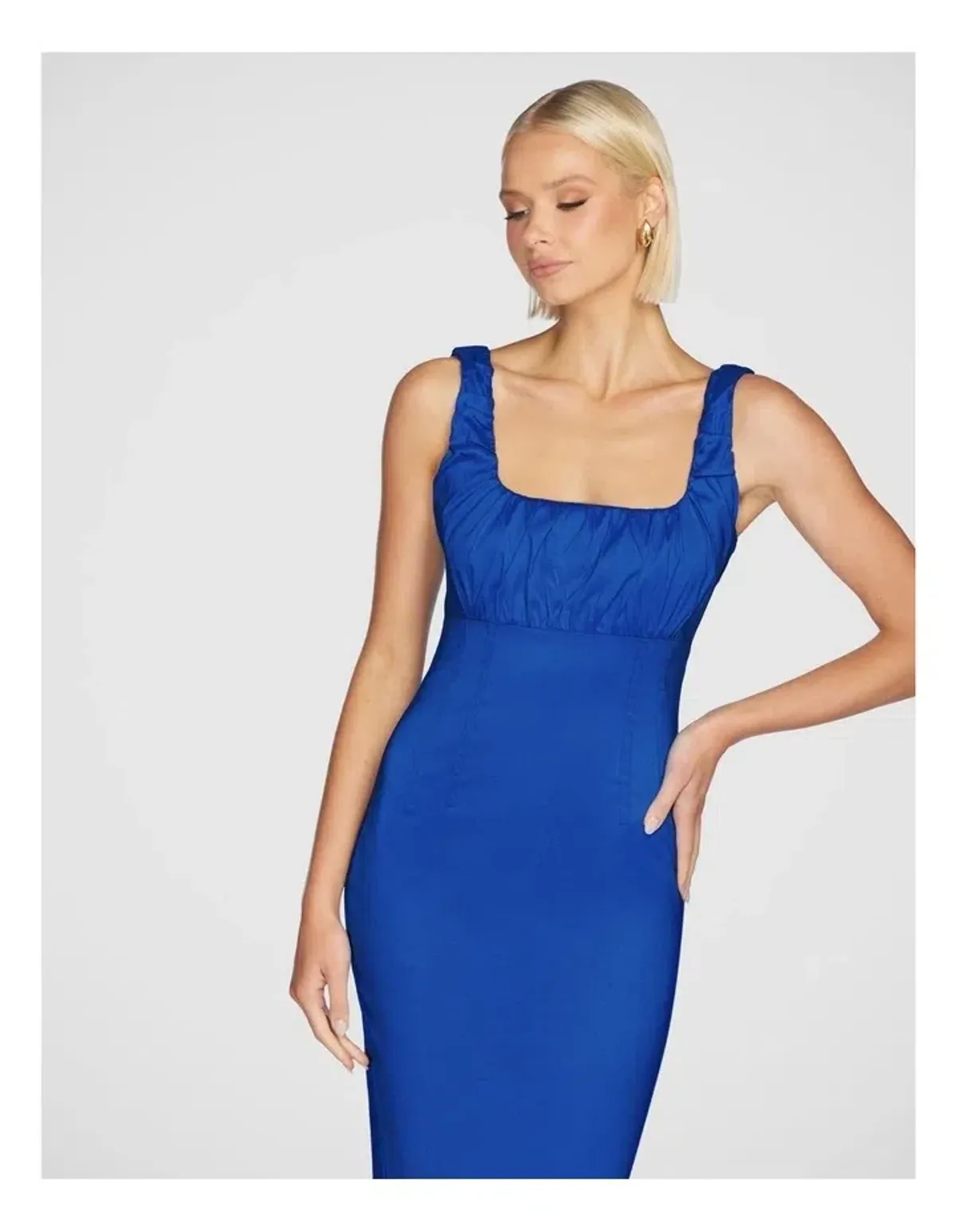 Pilgrim Natalya Square Neck Dress Blue Size 10 - Image 4