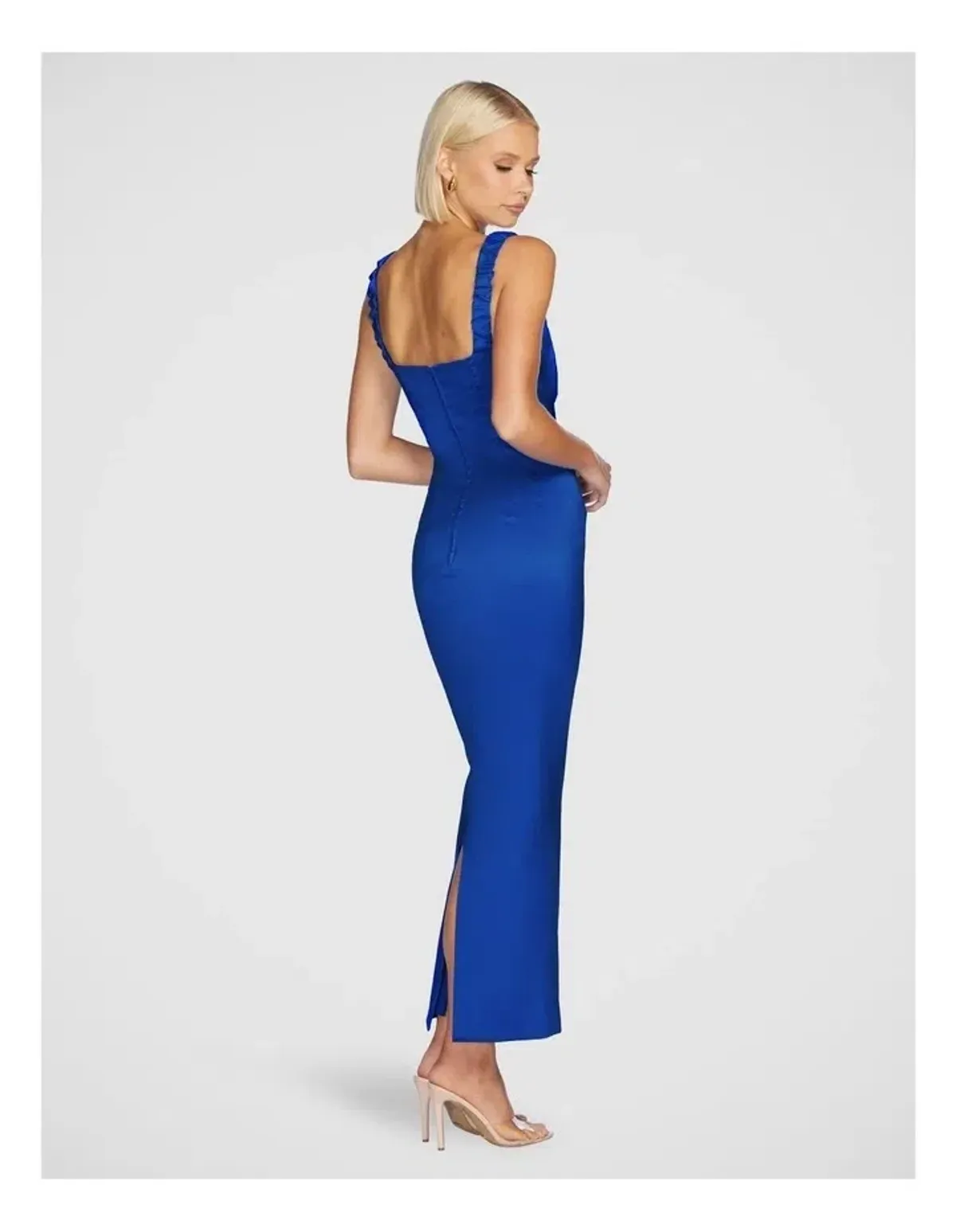 Pilgrim Natalya Square Neck Dress Blue Size 10 - Image 3