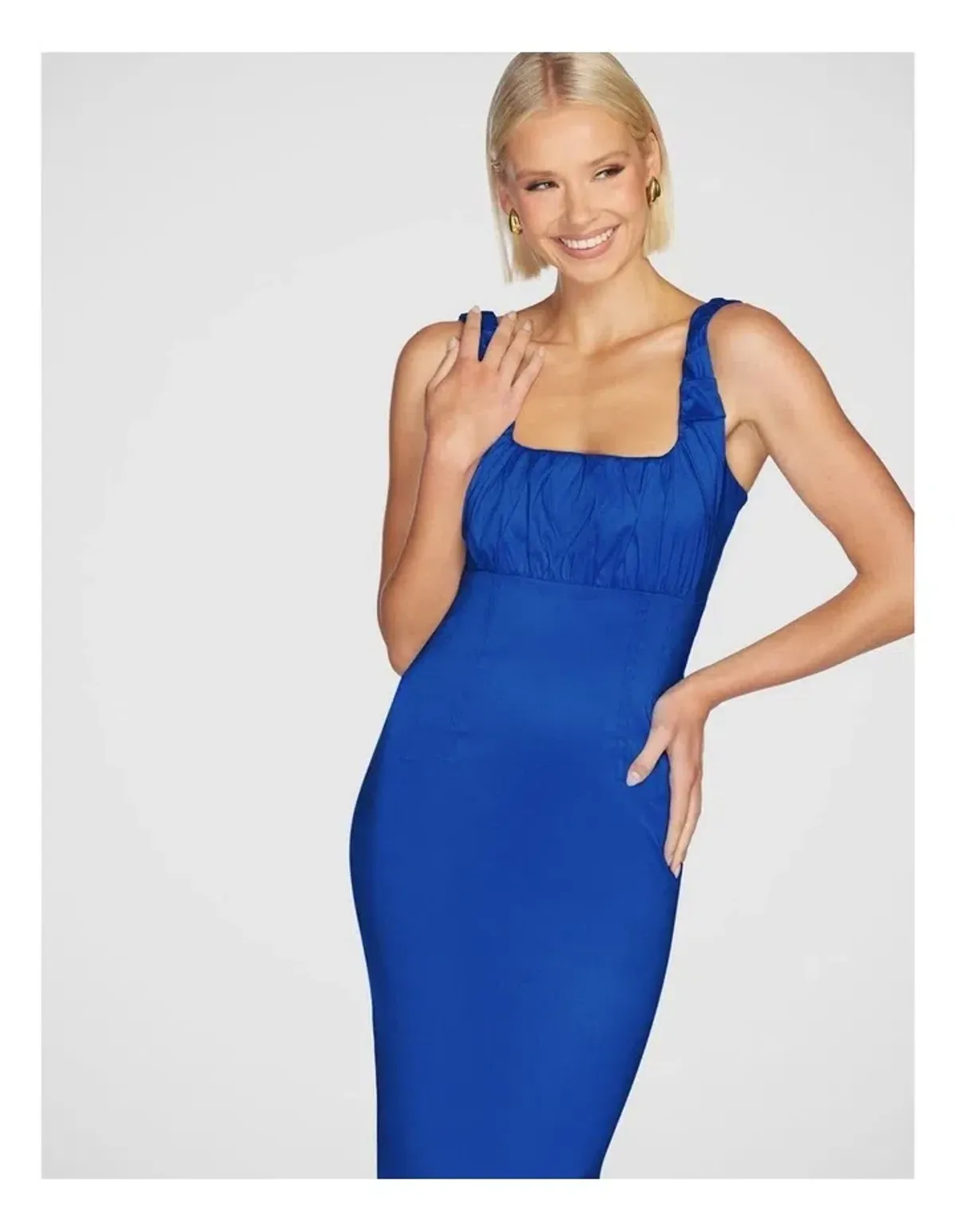Pilgrim Natalya Square Neck Dress Blue Size 10 - Image 6