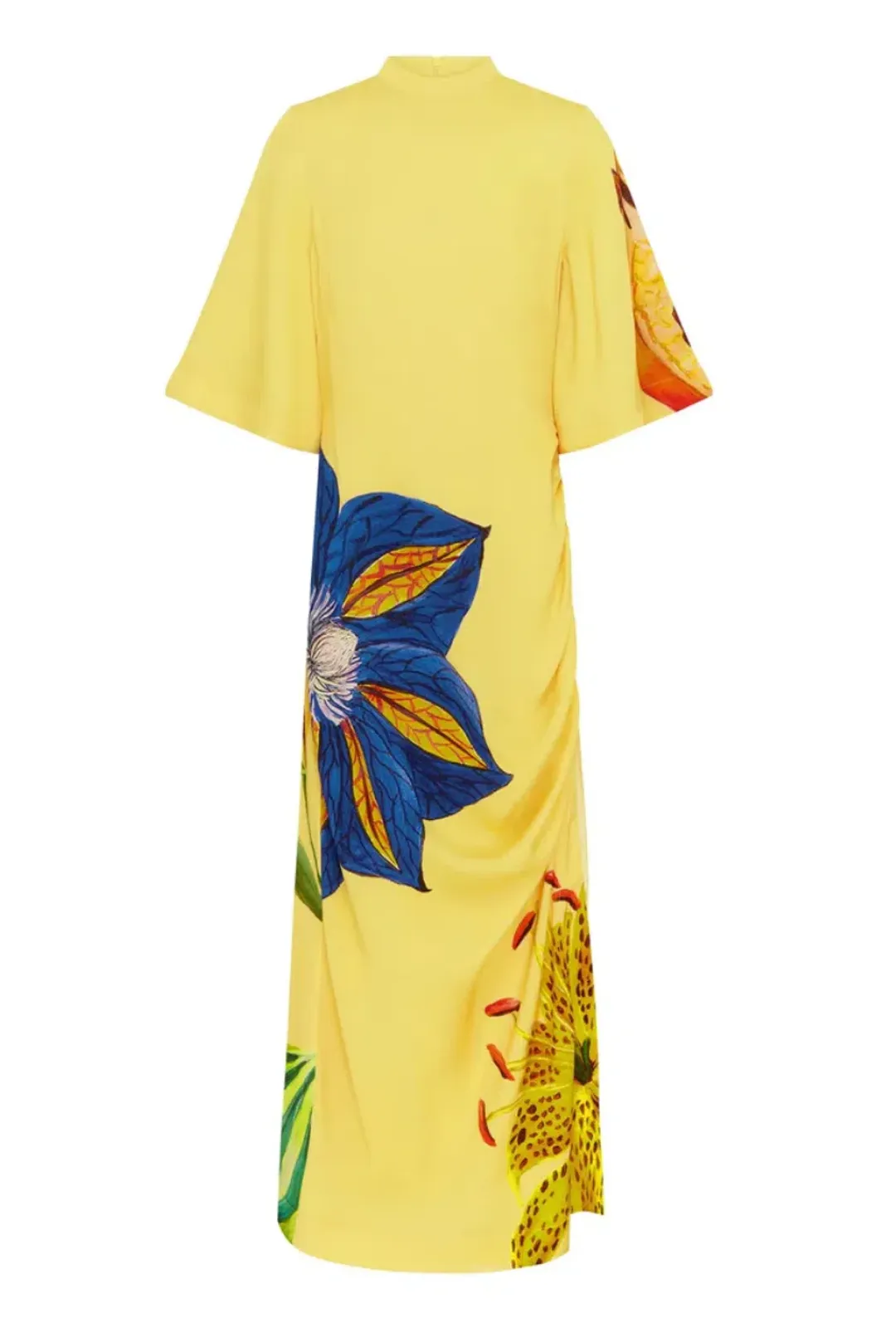 Alémais Dahlia Midi Dress Yellow Size 14 for rent on The Volte - main image