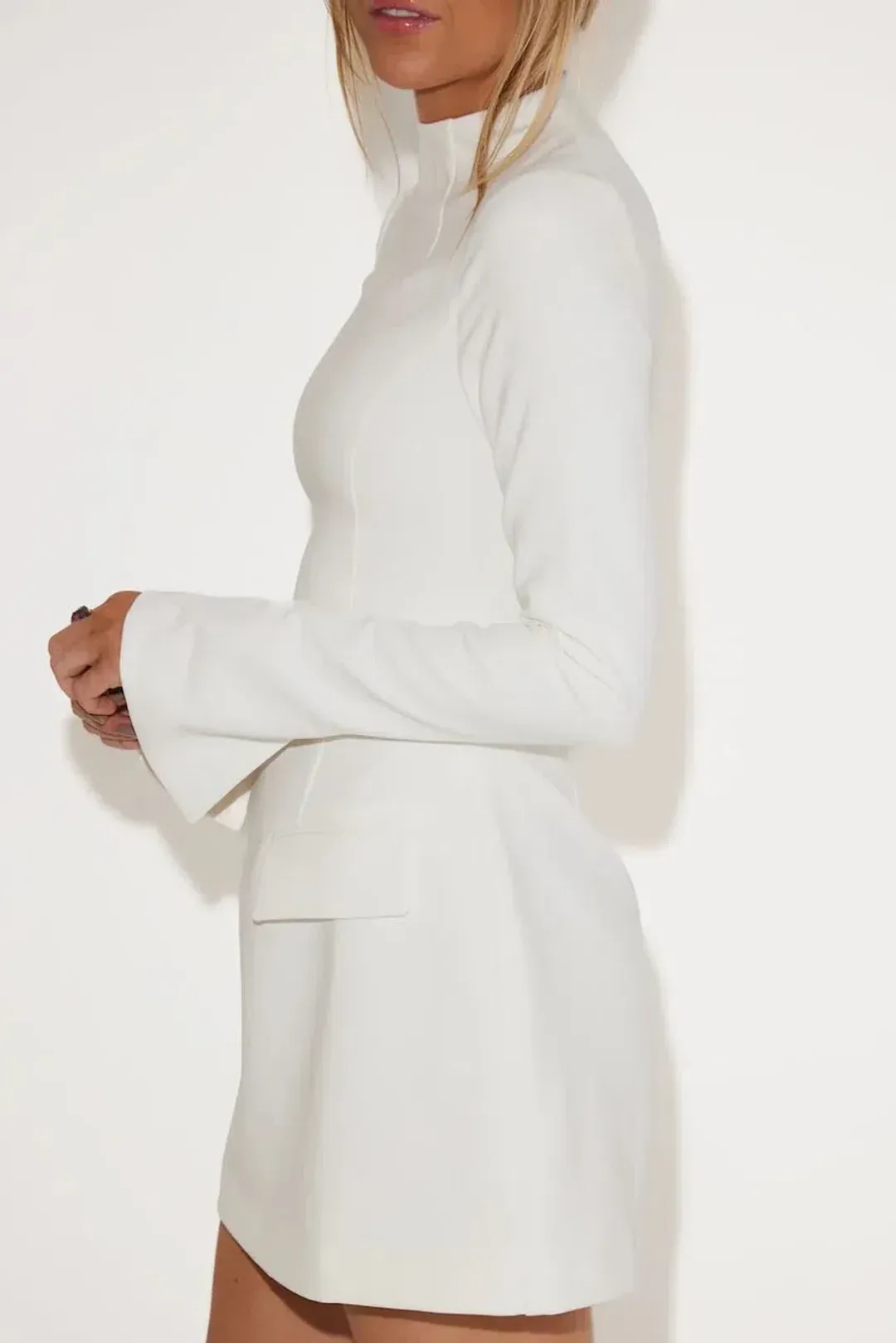 Odd Muse The Ultimate Muse Split Sleeve Mini Dress White Size S / AU 8 for rent on The Volte - main image
