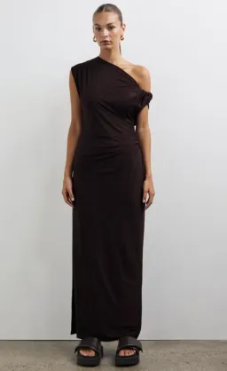 Camilla & Marc Annalise Dress Chocolate Brown Size 14 for rent on The Volte - image 4