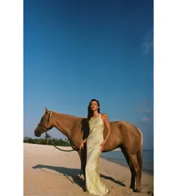 Turquoise lane Andie Dress in Lemon Yellow Size S / AU 8 for rent on The Volte - image 1