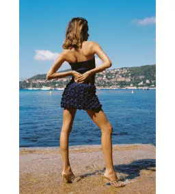 Ance Gria Paloma Mini Dress in Navy Size XS / AU 6 for rent on The Volte - image 2
