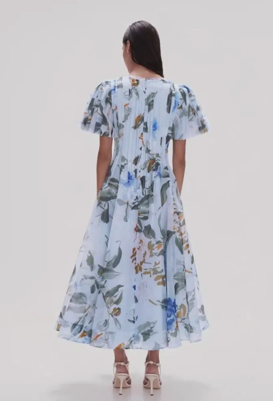 AJE Nova Pleated Midi Dress for rent on The Volte - main image