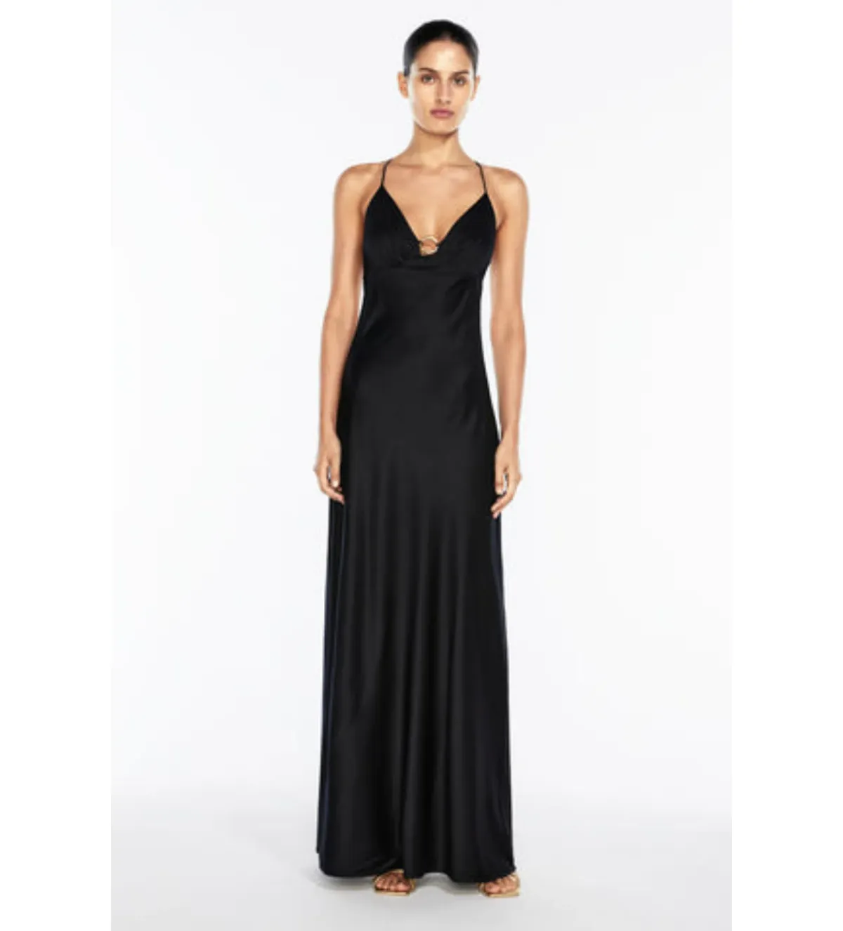 Manning Cartell Liquid Asset Slip Dress Black Size 8 - Image 1