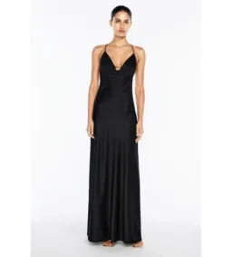 Manning Cartell Liquid Asset Slip Dress Black Size 8 for rent on The Volte - image 1