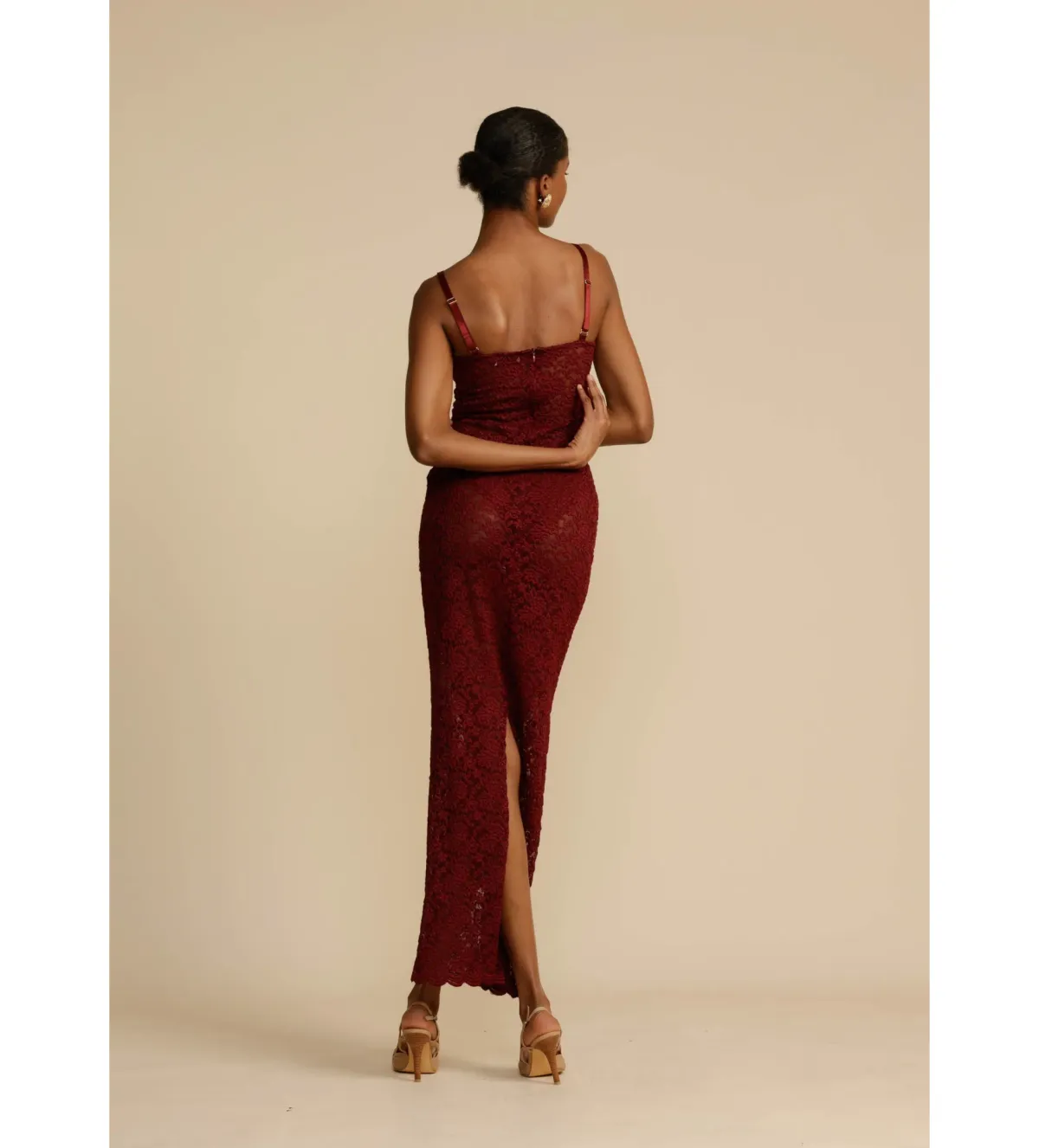 Arcina Ori Margot Dress Wine Size Small/Au 8 - Image 4