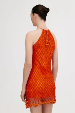 Significant Other Nira Mini Dress Orange Size 8 for rent on The Volte - image 3