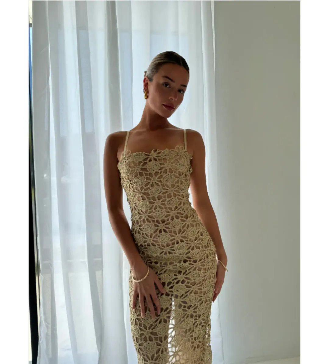 Arcina Ori Kendra Dress Gold Size XS / AU 6 for rent on The Volte - main image