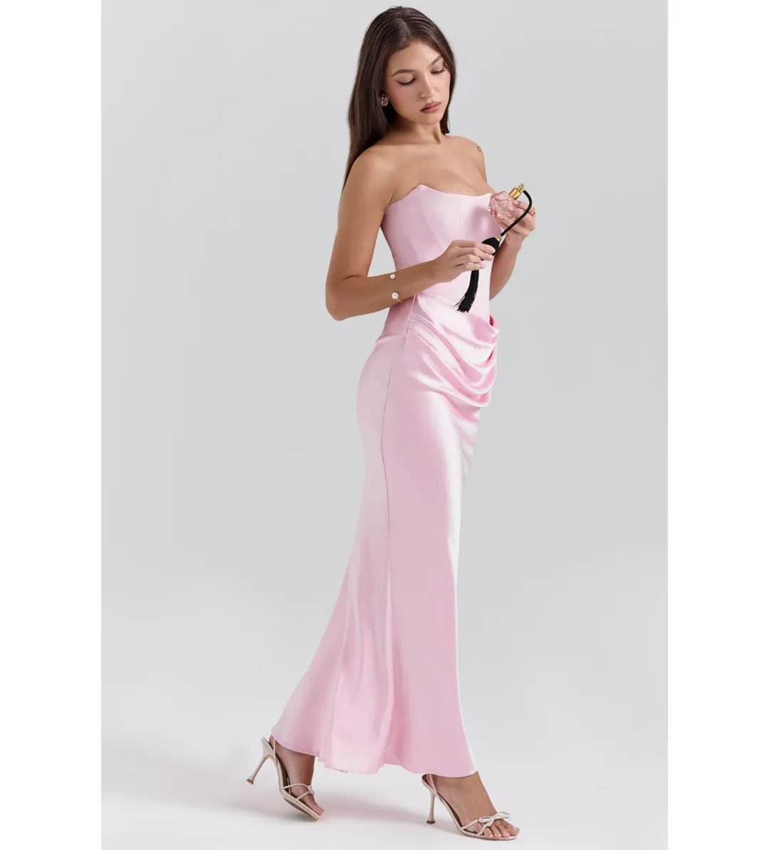 House of CB Persephone Dress in Rose Size XS / AU 6 for rent on The Volte - main image