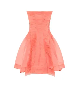 Aje Astrid Strapless Mini Dress Washed Coral Size AU 8 for rent on The Volte - image 5