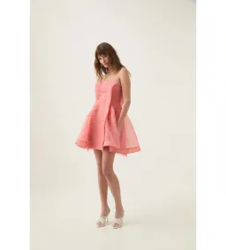 Aje Astrid Strapless Mini Dress Washed Coral Size AU 12 for rent on The Volte - image 4