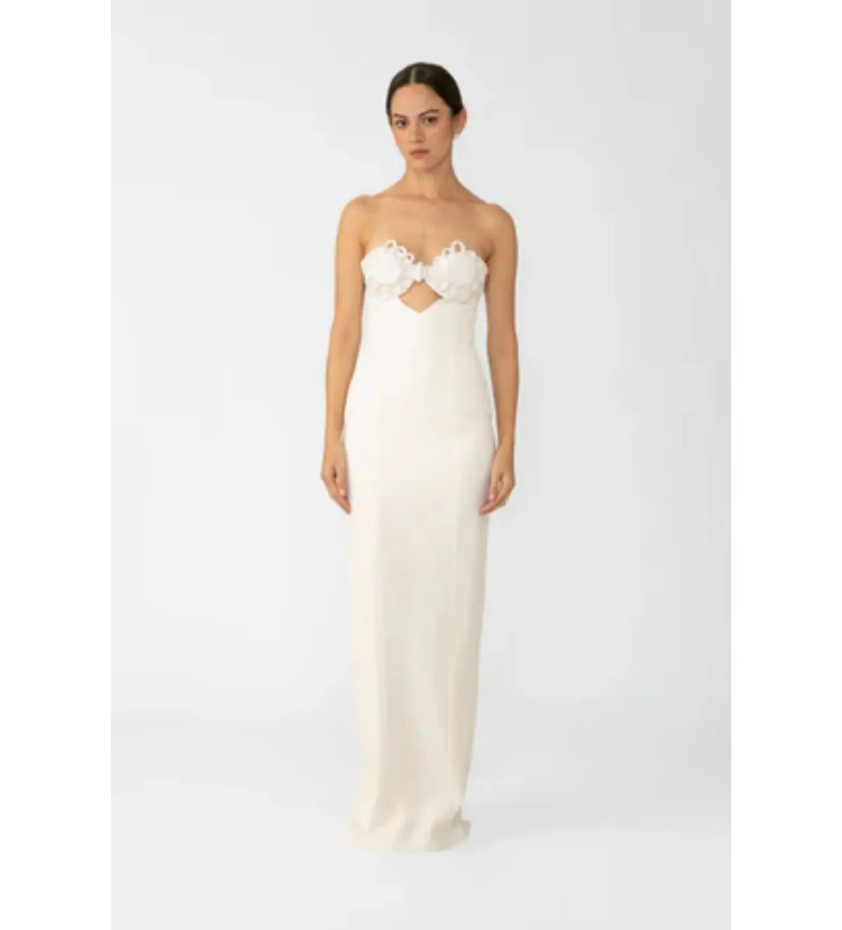 Sau Lee Evelyn Strapless Dress in White Size 2 / AU 6 - Image 2
