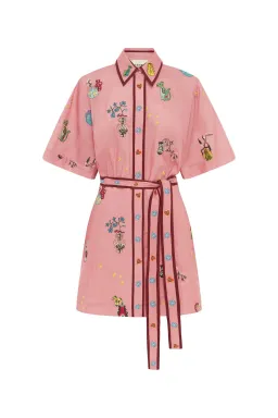 Alemais Timmy Embroidered Mini Dress Pink Size 16 for rent on The Volte - image 5