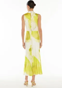 Manning Cartell Levitating Butterflies Drape Midi Dress Yellow/White Print Size 12 for rent on The Volte - image 3