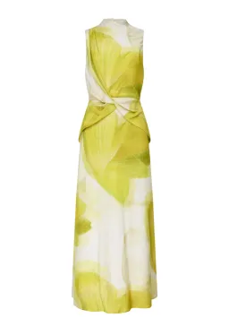 Manning Cartell Levitating Butterflies Drape Midi Dress Yellow/White Print Size 12 for rent on The Volte - image 5
