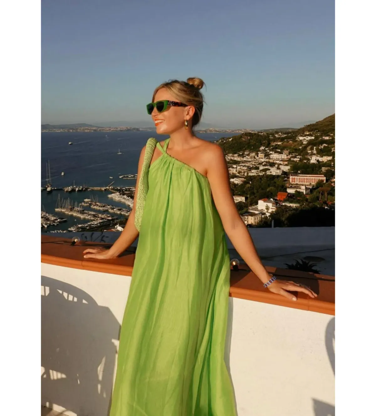 Tojha Lola Maxi Dress Lime Size AU 8 - Image 6