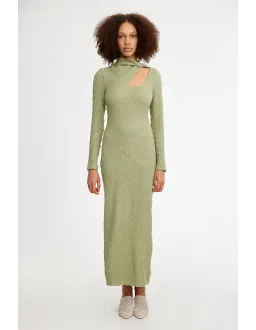 Significant Other Brielle Long Sleeve Midi Dress Sage Green Size 8 for rent on The Volte - image 1